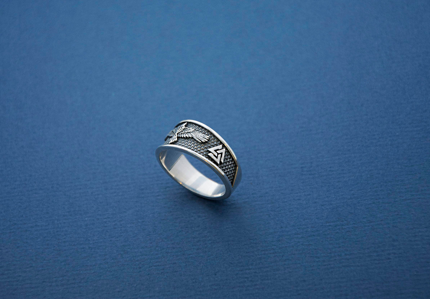 Silver Raven Ring