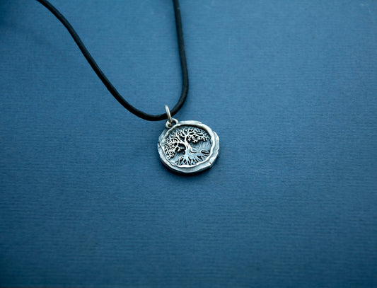Tree of life Teldrassil sterling silver Pendant