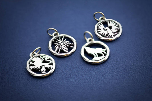 Sterling silver Dark Souls Leo Wolf Hawk and Hornet Pendants