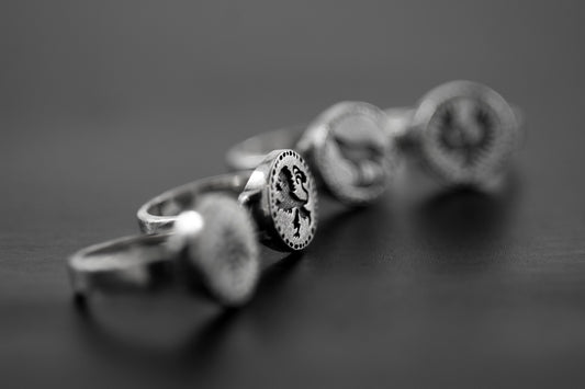 Leo Ring Dark Souls series sterling silver