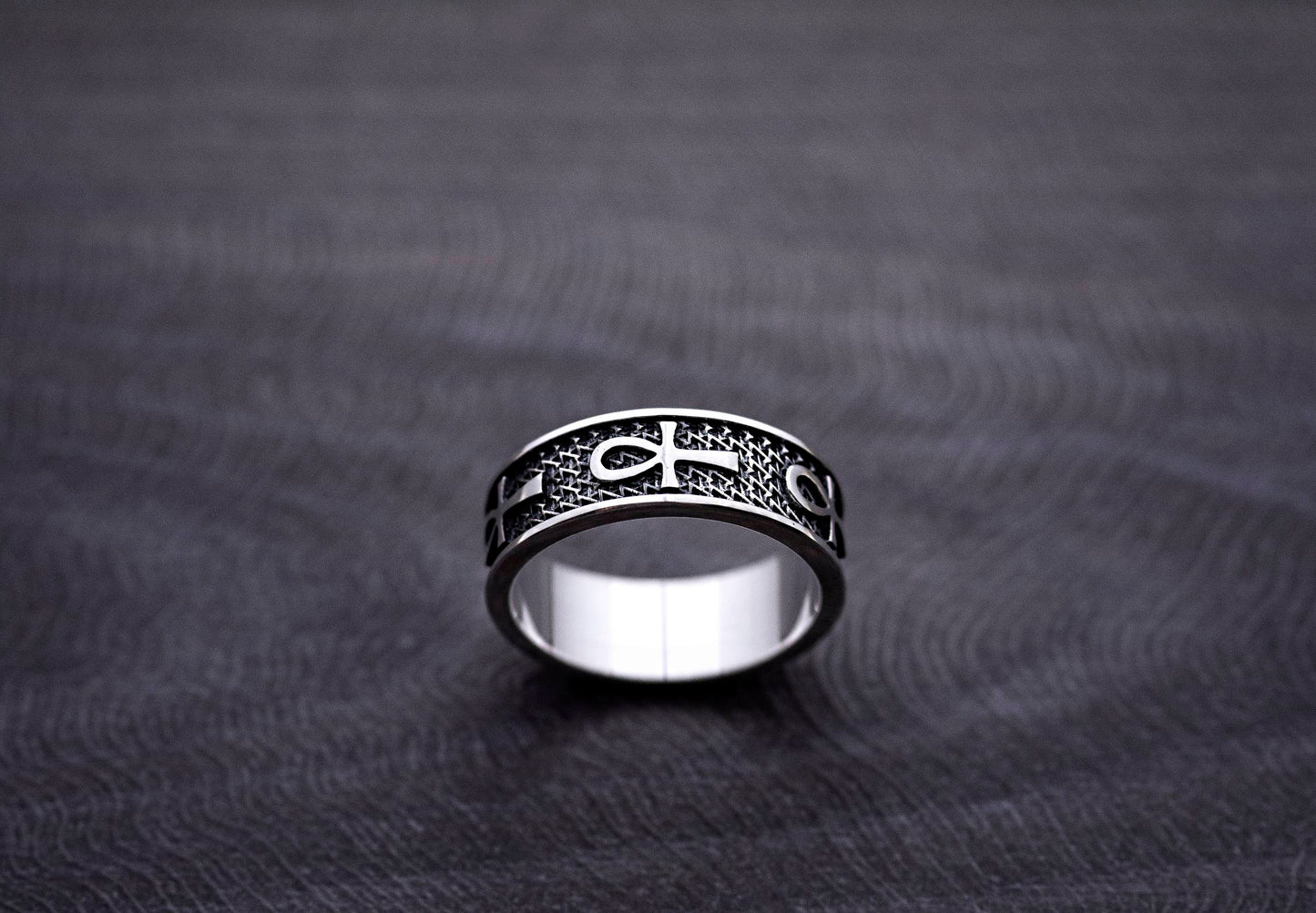 ANKH - Egyptian Symbol of Life Sterling Silver  ring