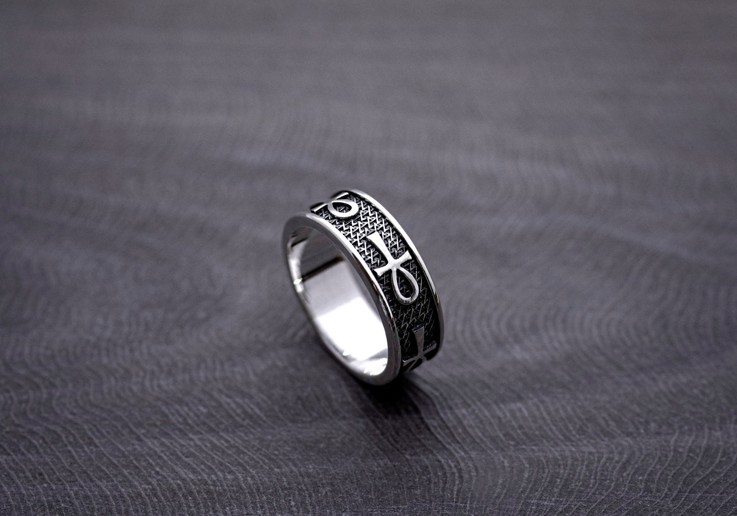 ANKH - Egyptian Symbol of Life Sterling Silver  ring