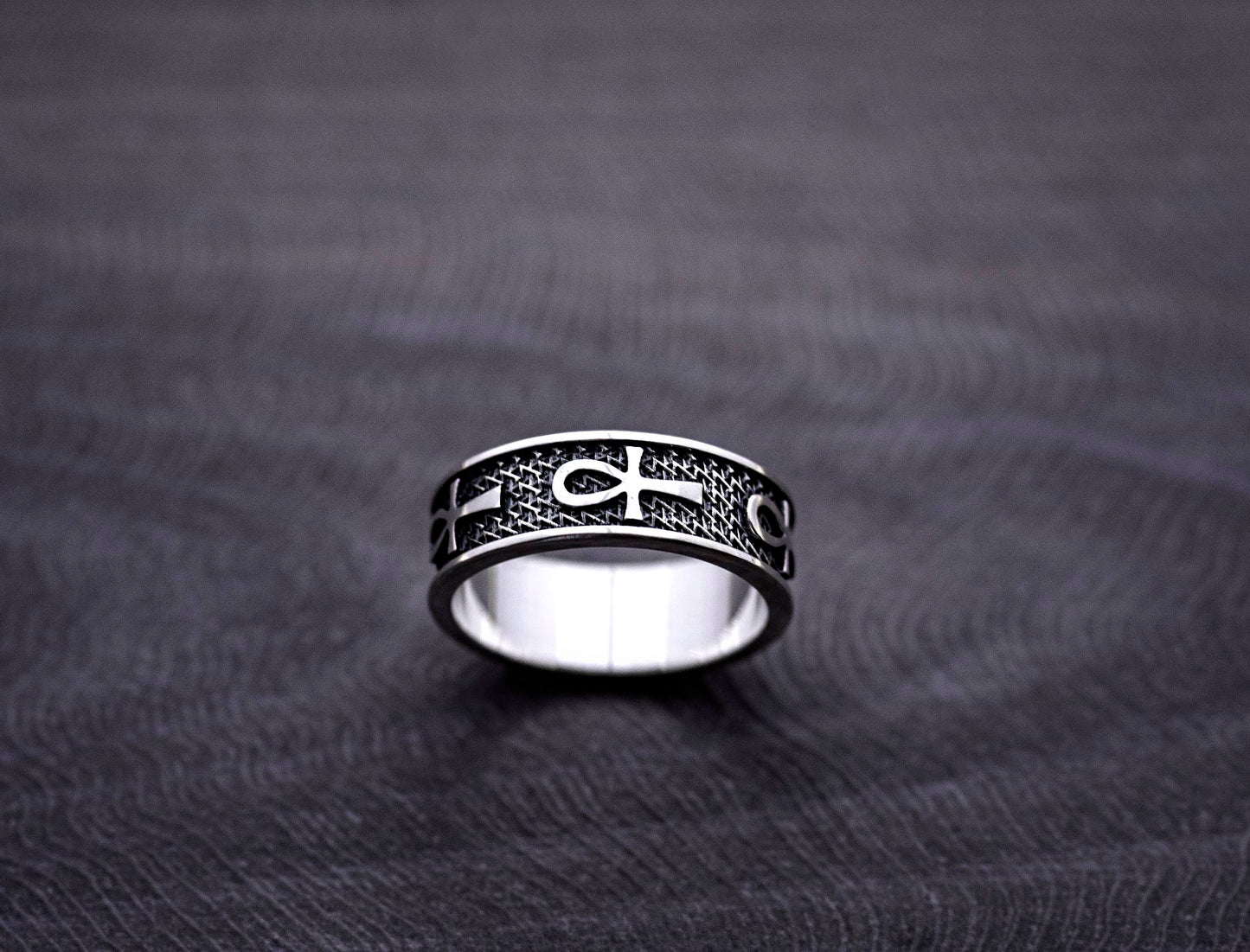 ANKH - Egyptian Symbol of Life Sterling Silver  ring