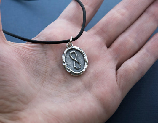 Infinity symbol sterling silver Pendant