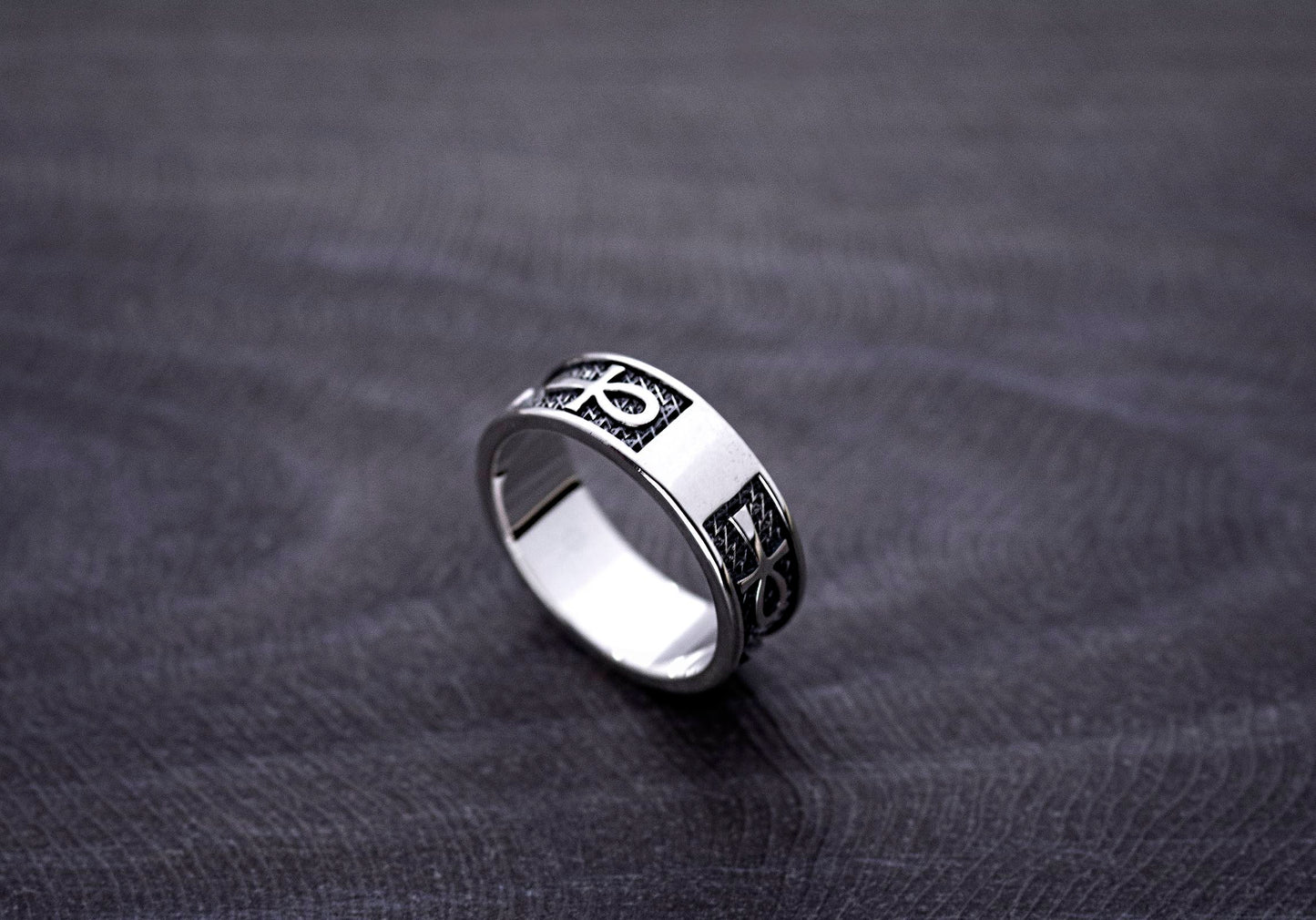 ANKH - Egyptian Symbol of Life Sterling Silver  ring