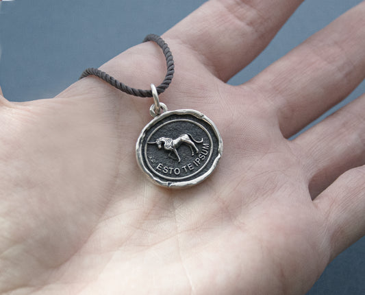 Unicorn (be yourself -"esto te ipsum") sterling silver Pendant