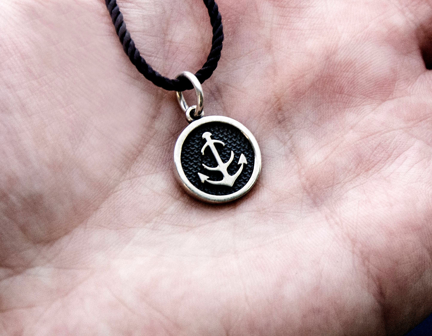 Anchor lucky charm sterling silver Pendant