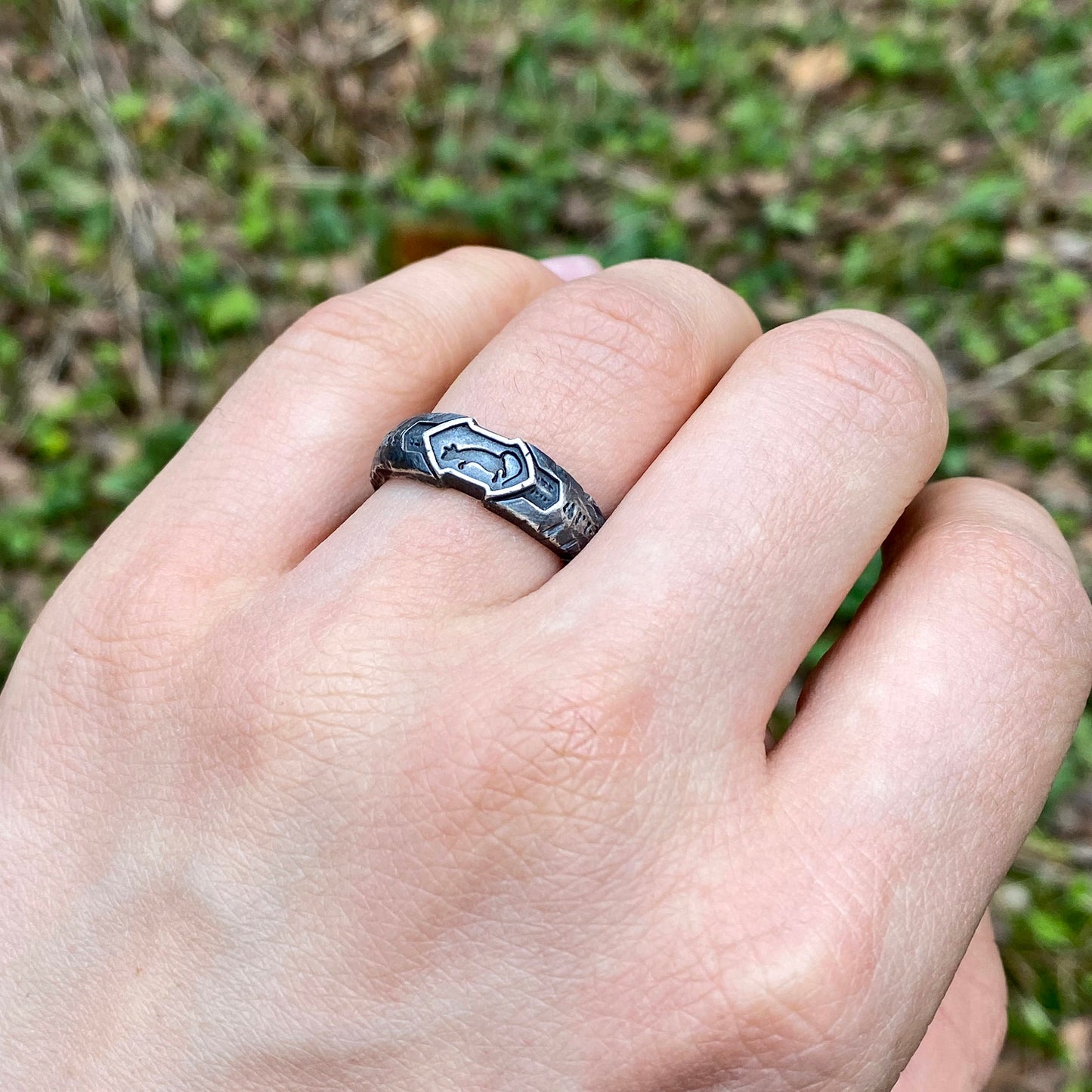 Dull Rat's Ring Demon's Souls series sterling silver