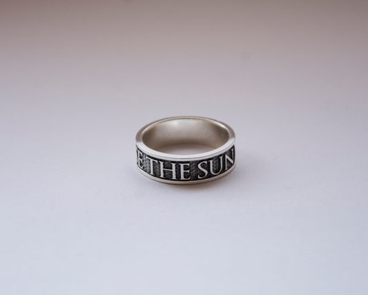 Praise the sun Ring Dark Souls series sterling silver