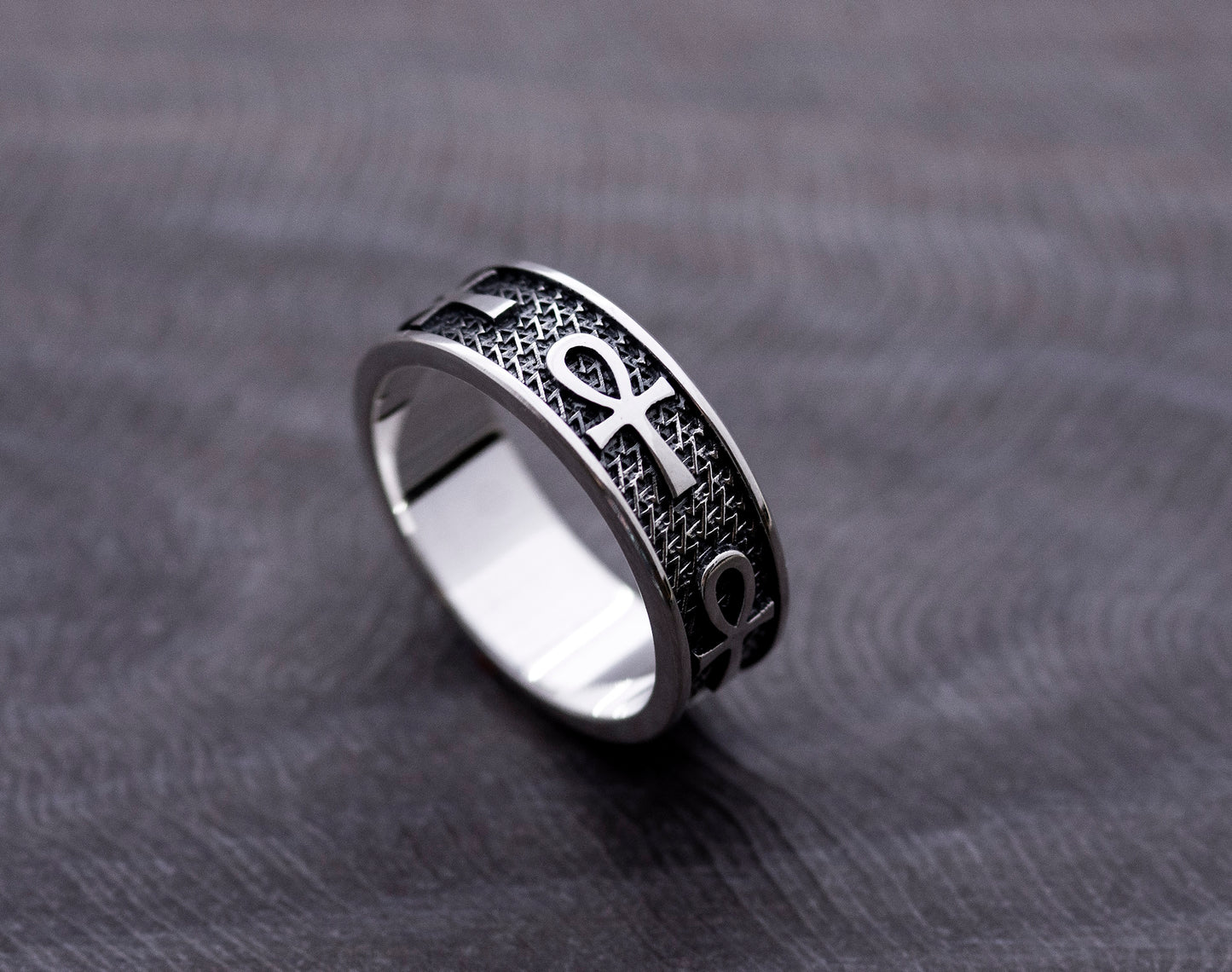 ANKH - Egyptian Symbol of Life Sterling Silver  ring
