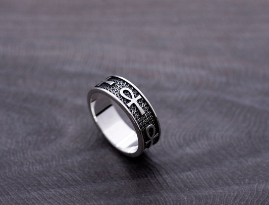 ANKH - Egyptian Symbol of Life Sterling Silver ring
