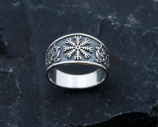 Sterling silver Helm of Awe Ring