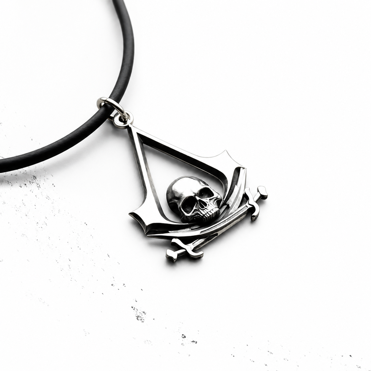 Sterling silver Assassin's Creed Black Flag Pendant