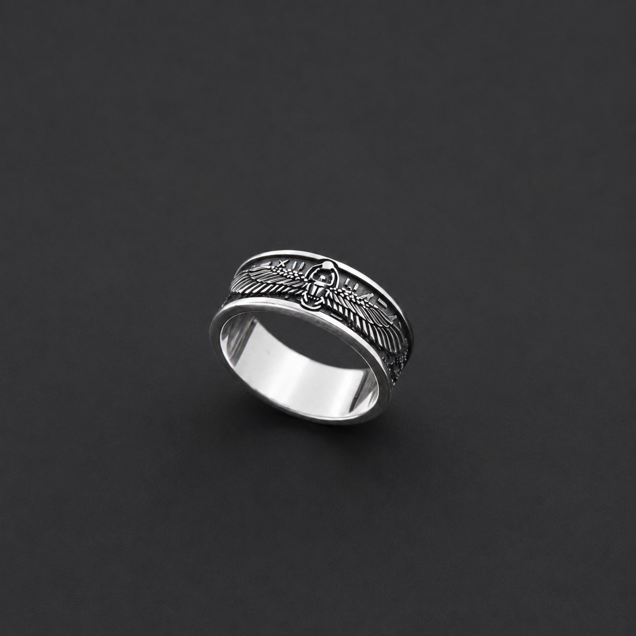 Scarab egypt ring