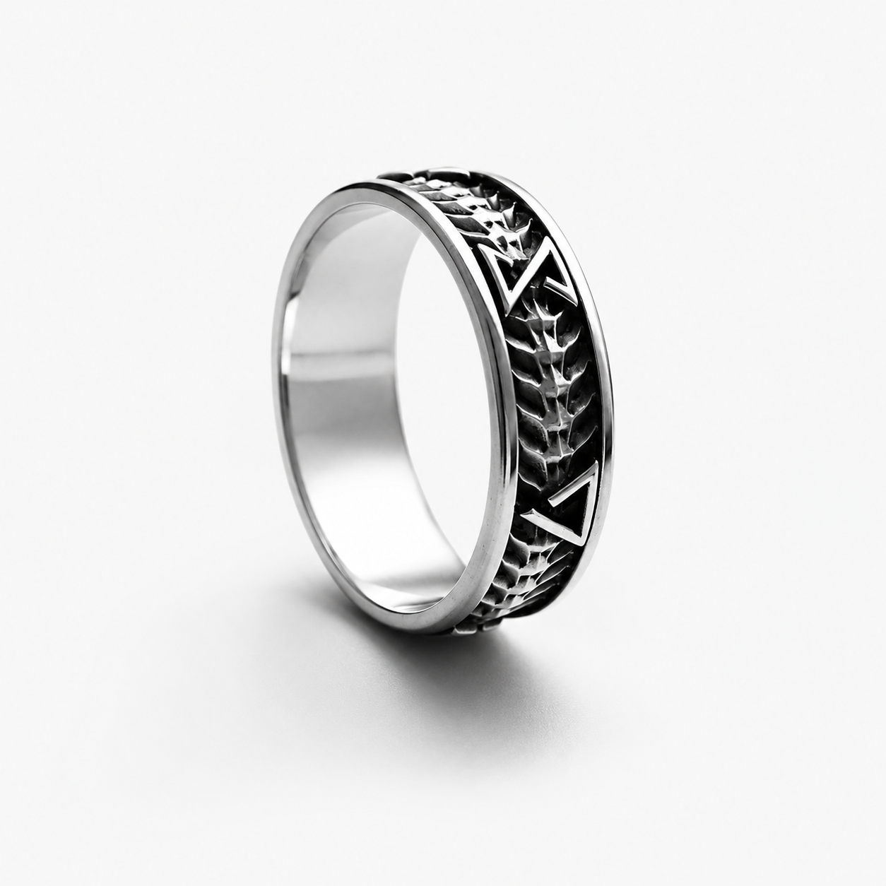 Sterling silver Witcher Signs Wild Hunt Armour Ring