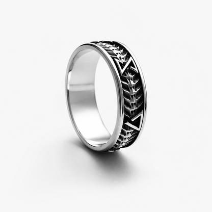Sterling silver Witcher Signs Wild Hunt Armour Ring