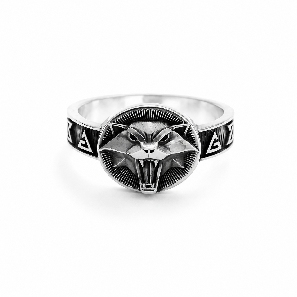 Sterling silver Witcher Cat School Signet Ring